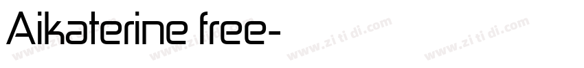 Aikaterine free字体转换